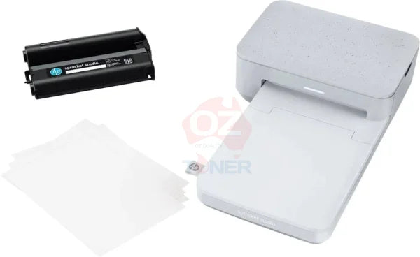 *Clear!* Hp Sprocket Studio 4X6 Color Thermal Mobile Photo Printer Snow [3Mp72A]