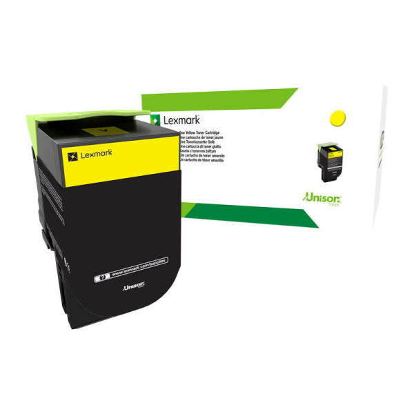 Lexmark Genuine 708XY YELLOW Extra High Yield Toner Cart-> CS510/CS510DE 70C8XYE