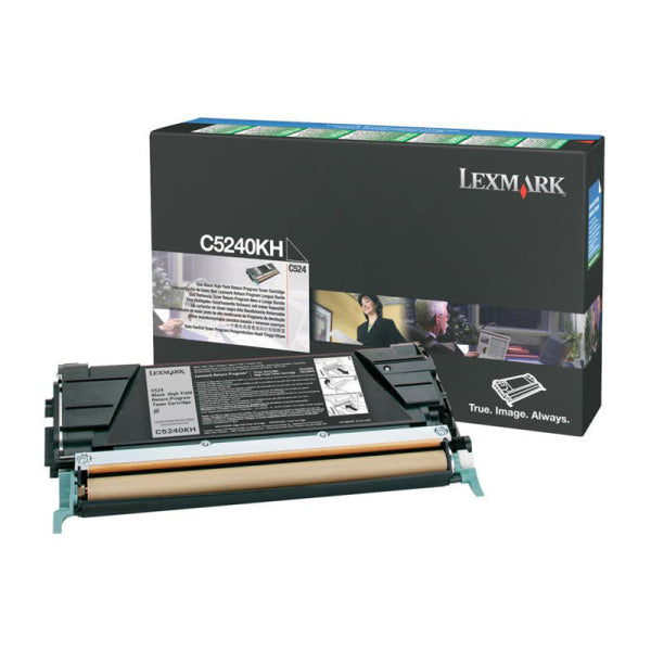 Lexmark Genuine C5240KH BLACK HY Toner Cartridge for C524/C534dn