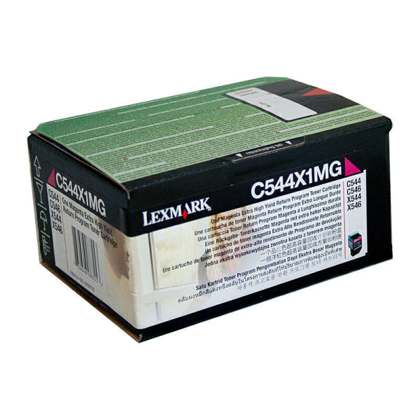 Lexmark Genuine C544X1MG MAGENTA Extra High Yield Toner for C544DTN/X544DN (4K)