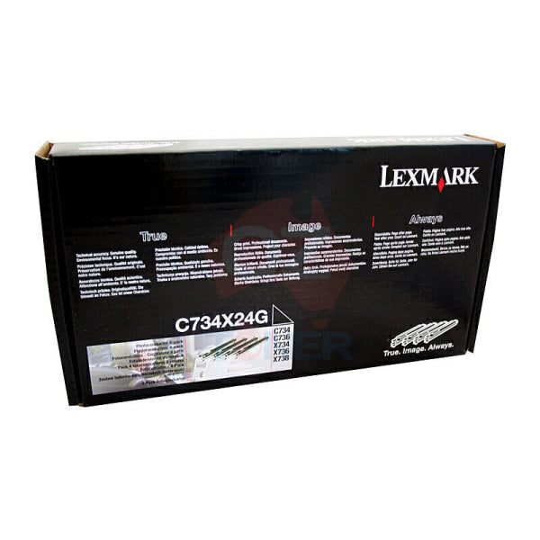 Lexmark Genuine C734X24G Photoconductor Kit 4 Pack for C734