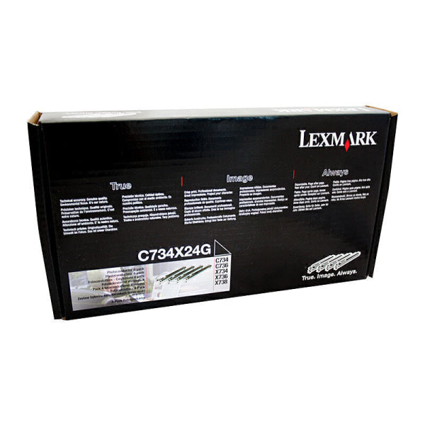 Lexmark Genuine C734X24G Photoconductor Kit 4 Pack for C734