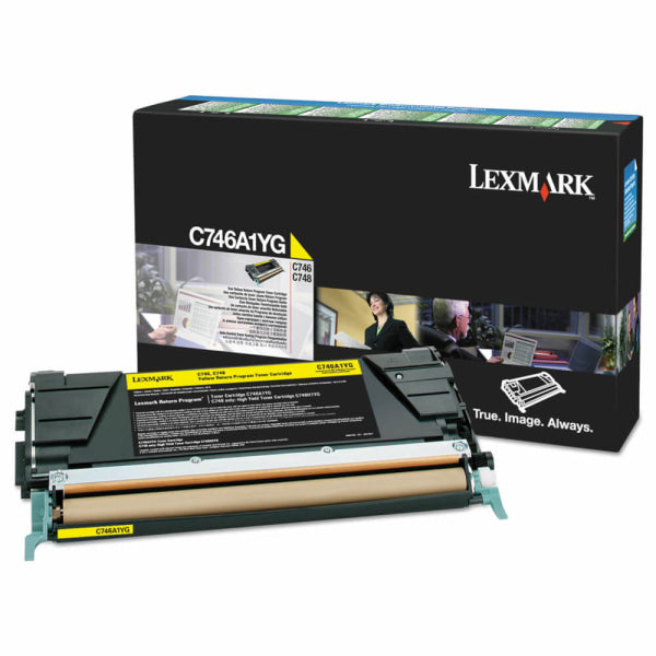 *Clear!* Lexmark Genuine C746A1Yg Yellow Return Program Toner Cartridge For C746Dn/C748De (7K) -