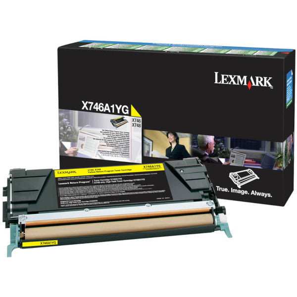 *Clear!* Lexmark Genuine X746A1Yg Yellow Return Program Toner Cartridge For X746De/X748De (7K) -