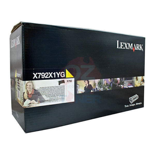 Lexmark Genuine X792X1YG YELLOW Extra HY Return Program Print for X792DE