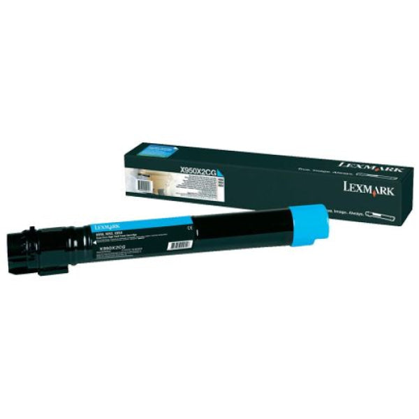 *Clear!* Lexmark Genuine X950X2Cg Cyan Extra Hy Toner Cartridge For X950De/X954De (22K) -