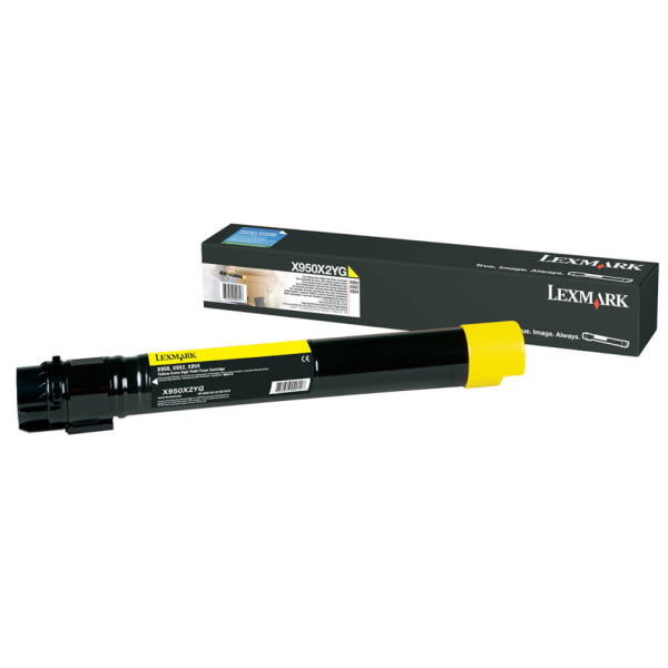 *Clear!* Lexmark Genuine X950X2Yg Yellow Extra Hy Toner Cartridge X950De/X954De (22K) -