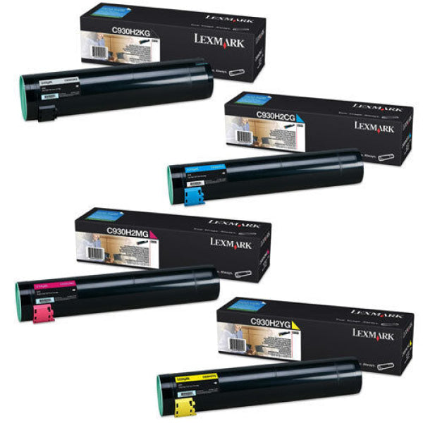 *Clearance!* 4X Pack Genuine Lexmark C935Dn Toner Cartridge Set C930H2Kg C930H2Cg C930H2Mg C930H2Yg