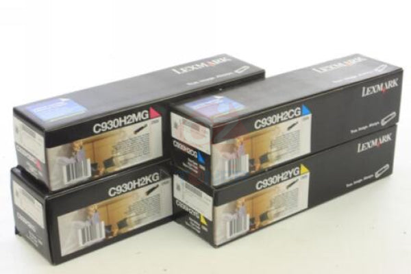 *Clearance!* 4X Pack Genuine Lexmark C935Dn Toner Cartridge Set C930H2Kg C930H2Cg C930H2Mg C930H2Yg