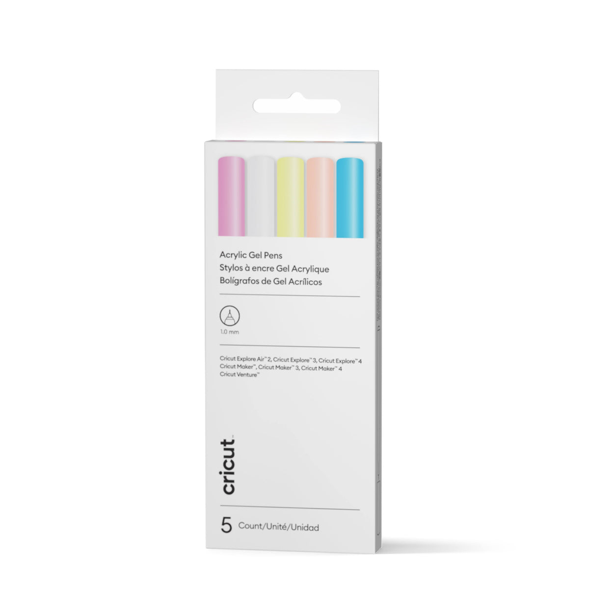 Genuine Cricut Set of 5 1.0mm Acrylic Gel Pens