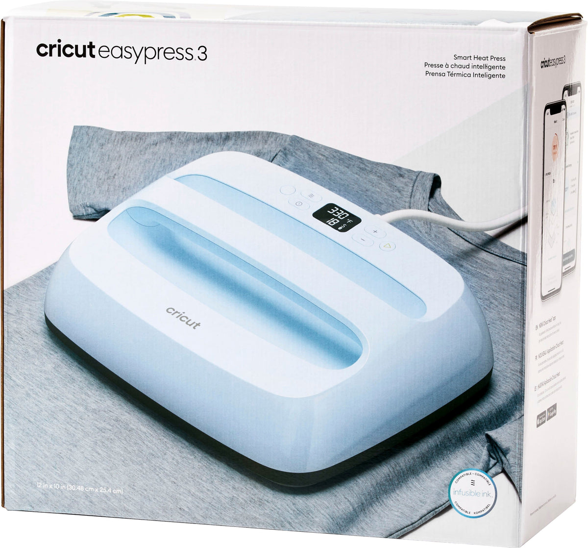 Cricut EasyPress 3 12 x 10 Inch Heat Press Machine [2009153]