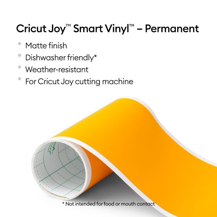 Cricut Joy Smart Vinyl Permanent Maize Yellow matte vinyl roll