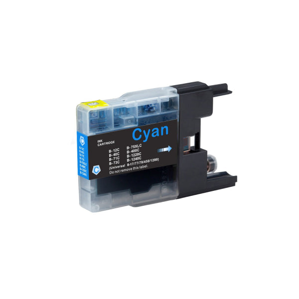 Ct A-Grade Premium Compatible Brother Lc71/Lc73/Lc75/Lc40C Cyan Inkjet Cartridge - Ink