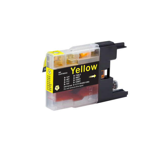 Ct A-Grade Premium Compatible Brother Lc71/Lc73/Lc75/Lc40Y Yellow Inkjet Cartridge - Ink