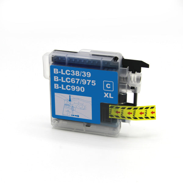 1 X Compatible Brother Lc-38 Cyan Ink Cartridge Lc-38C -