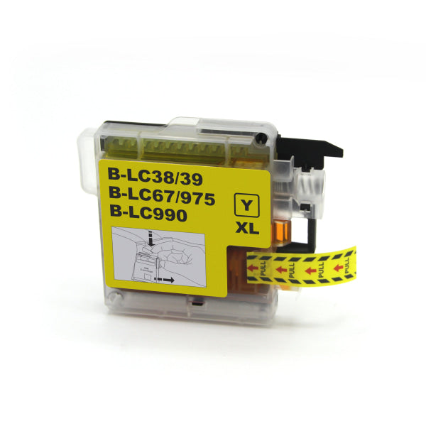 1 X Compatible Brother Lc-38 Yellow Ink Cartridge Lc-38Y -