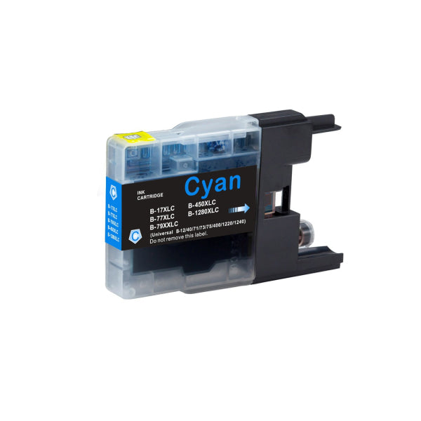 Ct A-Grade Premium Quality Generic Brother Lc77Xl Hy Cyan Compatible Inkjet Cartridge (1.2K) - Ink