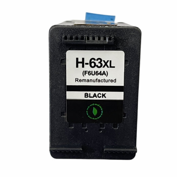 Hp 63Xlbk High Yield Black Remanufactured Inkjet Cartridge - Ink