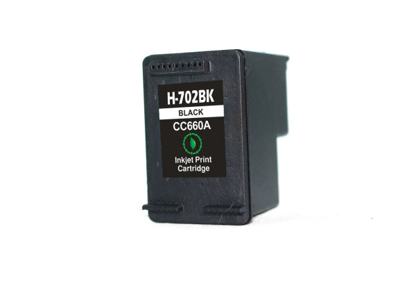 Hp 702 Black Remanufacturer Inkjet Cartridge Cc660A - Ink