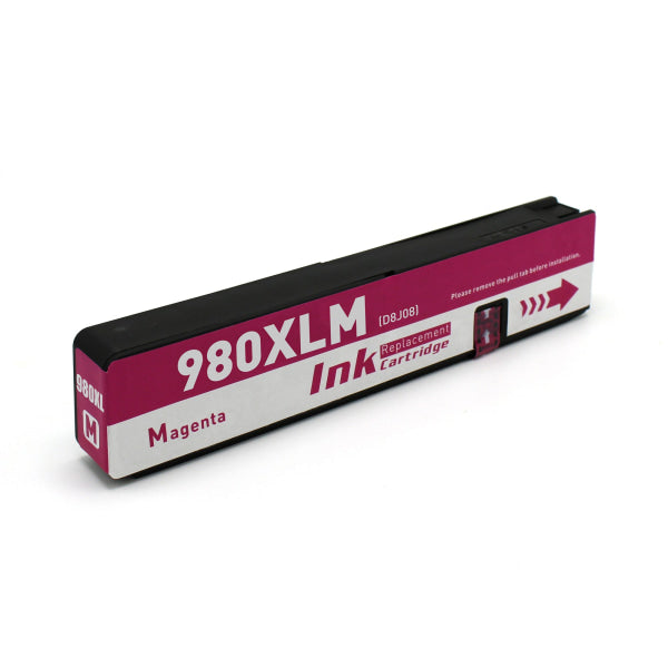 Hp 980Xlm High Yield Magenta Remanufacturer Inkjet Cartridge D8J08A - Ink