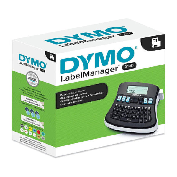 DYMO LabelManager 210D Desktop QWERTY Label Maker D1 6 9 12mm [2175085] product photo