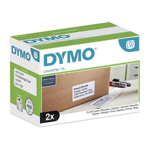 Dymo LW 102mm x 59mm White x2 S0947420