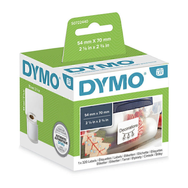 Dymo LW MP Label 54mm x 70mm SD99015