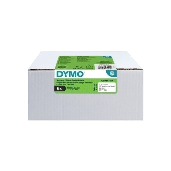 Dymo LW Ship Lbl 54X101m Pk6 2093092