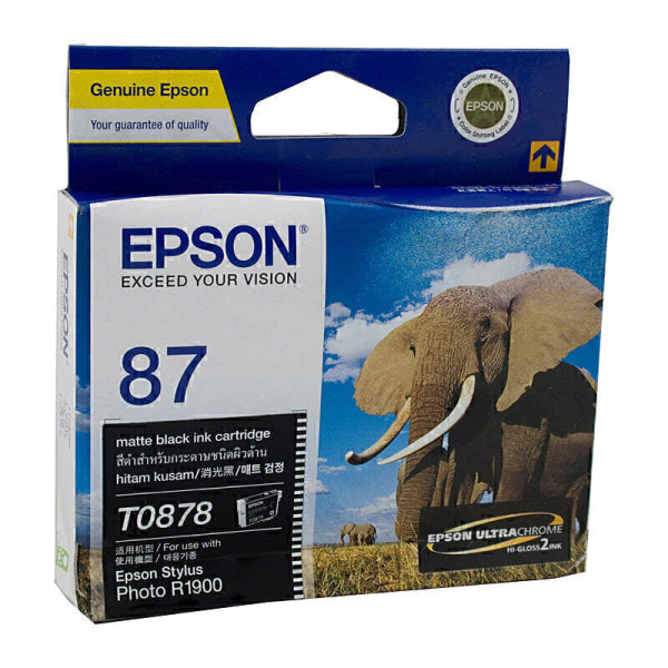 Epson T0878 Matte Blk Ink Cart C13T087890