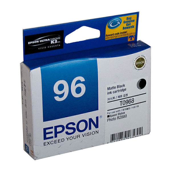 Epson T0968 Matte Blk Ink Cart C13T096890