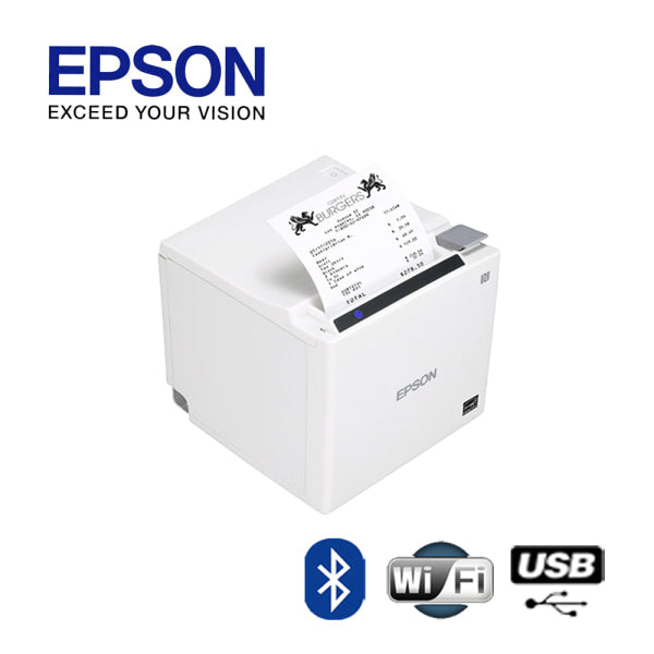 Epson Tm-M50 Bluetooth/Usb Thermal Receipt Printer White [C31Ch94211] Receipt Printer