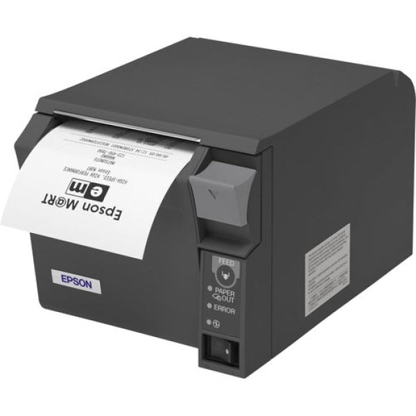 Epson Tm-T70Ii Desktop Direct Thermal Receipt Printe+Dual Parallel/Usb Dark Grey [C31Cd38002]