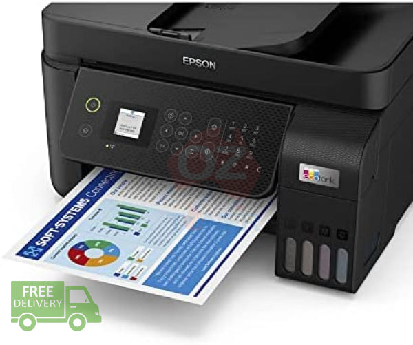 *Clear* Epson Workforce Et-4800 4-In-1 Wireless Ink Tank Multifunction Printer+Prefilled *Rfb*