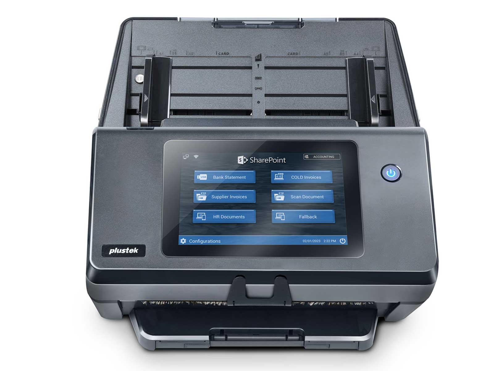 Plustek eScan A450 Pro Document Scanner – Network Standalone Touchscreen ADF