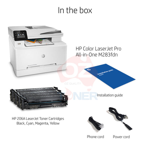 *Ex-Demo* Hp Laserjet Pro M283Fdn A4 Color Laser Multifunction Printer [7Kw74A] Colour Multi