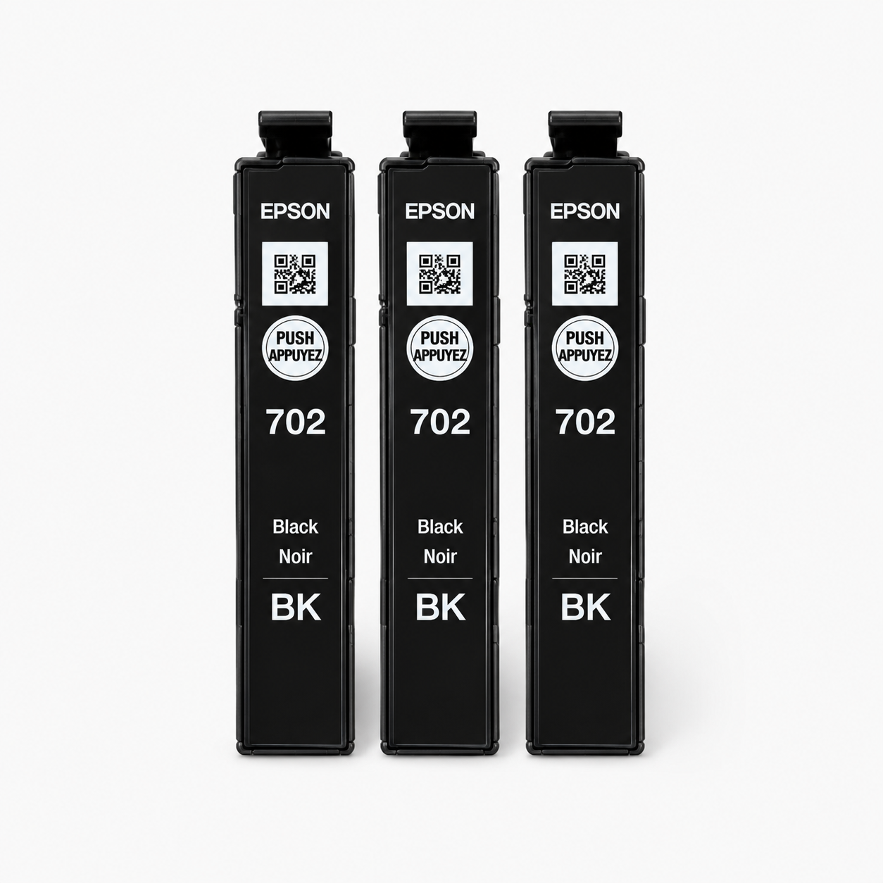 Genuine Epson 702 Black Ink Cartridge C13T344192 [OEM Bulk Packaging] – Factory Sealed