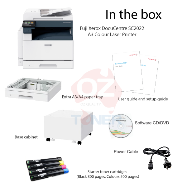 Fuji Film Docucentre Sc2022 A3/A4 Color Laser Multifunction Printer+Duplex 3-Year Wty [Dcsc2022-3Y]