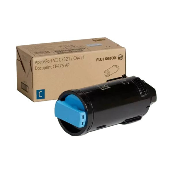 Fuji Xerox Genuine Ct203347 Cyan Toner Cartridge For Cp475Ap/Apeosport Vii-Cp4421/C4421/C3321 (11K)