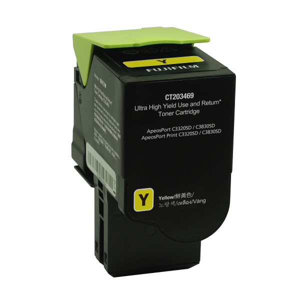 Fuji Film Genuine Apeosport C3320/C3830 Yellow Toner (Y) Metered Cartridge 7.5K [Ct203632] - Toner
