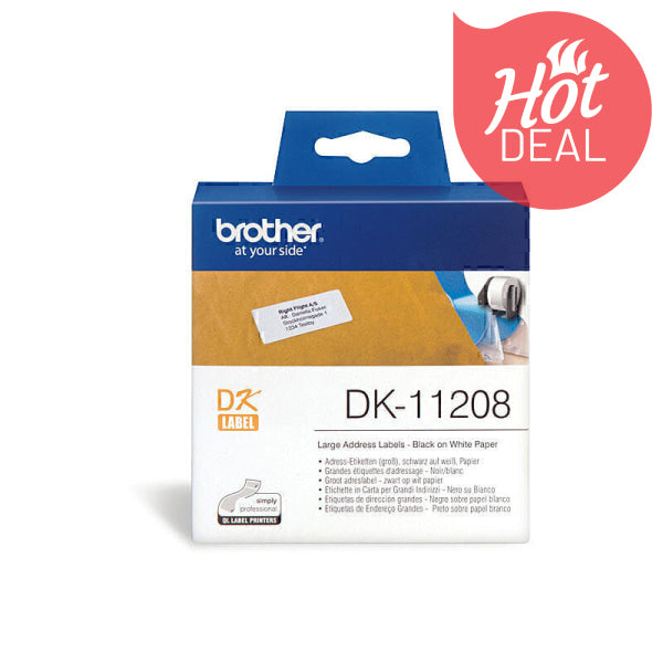 Brother DK11208 White Label DK-11208