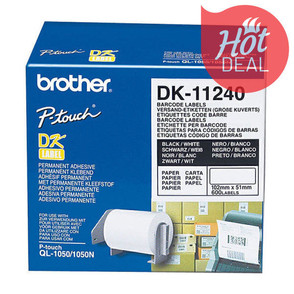 Brother DK11240 White Label DK-11240