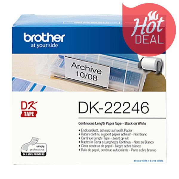 Brother DK22246 White Roll DK-22246