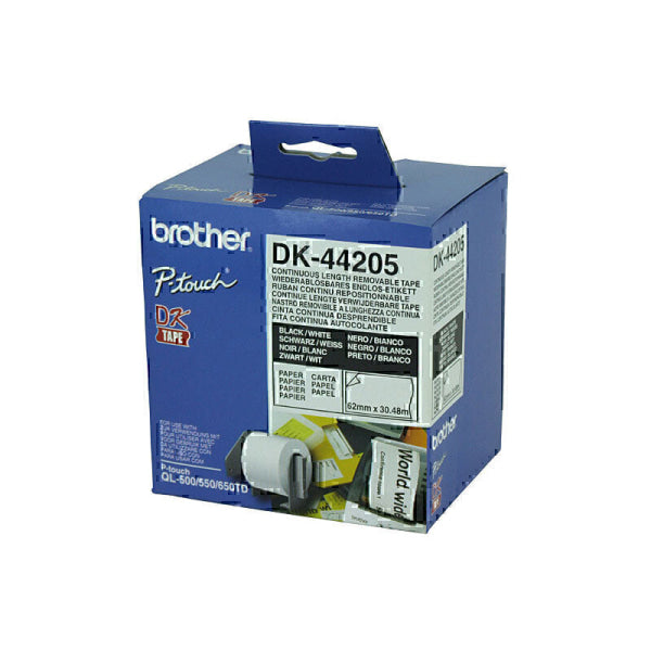 Brother DK44205 White Roll DK-44205