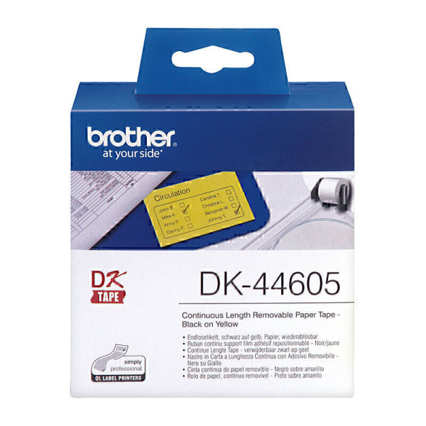 Brother DK44605 Yellow Roll DK-44605