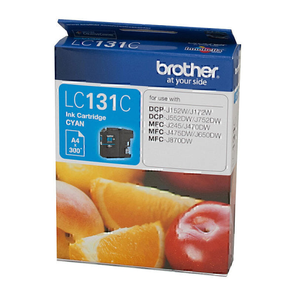 Brother LC131 Cyan Ink Cart LC-131C