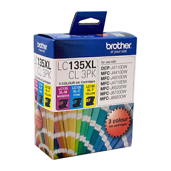 Brother LC135XL CMY Colour Pk LC-135XLCL3PK