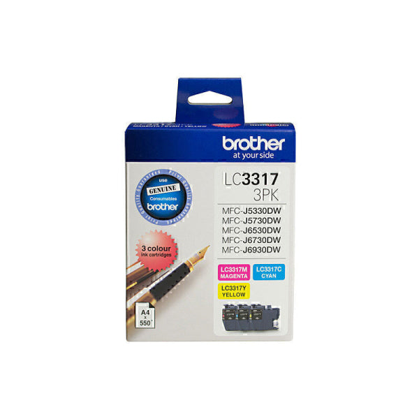 Brother LC3317 CMY Colour Pack LC-33173PK