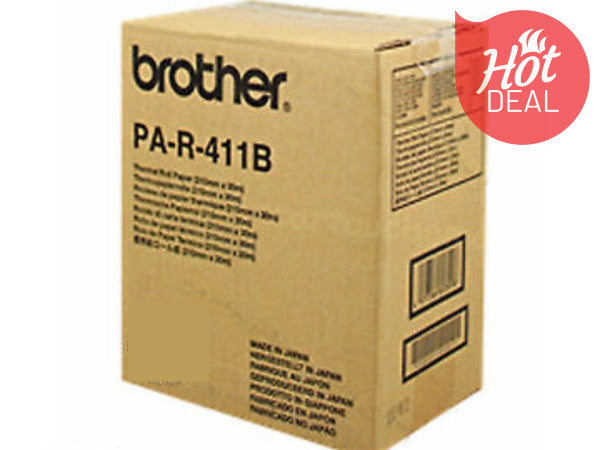 Genuine Brother Pa-R-411B A4 Width Thermal Paper Roll (6Xpack) 64Gsm For Pj-673/Pj-663/Pj-662 15M