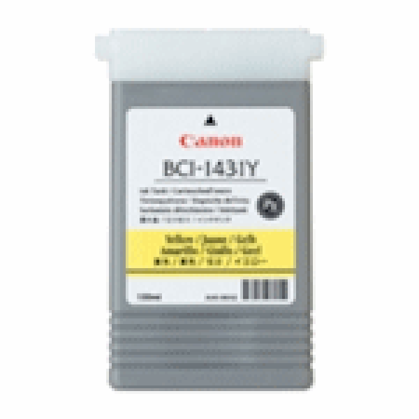 1 X Genuine Canon Bci-1431Y Yellow Ink Cartridge -