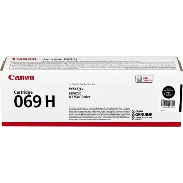 Genuine Canon Cart069Bkh Black Hy Toner Cartridge For Mf756Cx Lbp674Cx 7.6K [Cart069Hb] -